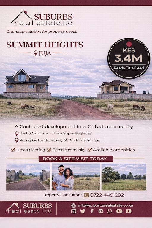 PLOTS FOR SALE JUJA